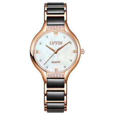 

Watch lady watch ceramic fashion trend Korean version simple leisure atmosphere students water diamond year new model