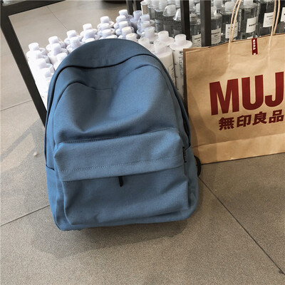 

Insfeng BF schoolbag female Korean version of senior high school students Chaobai Baitaoshen Department of Guzhuang girl Canvas Sh