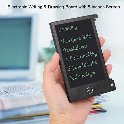 

LCD Writing Tablet Electronic Writing & Drawing Board 5-inch Doodle Board Handwriting Paper Drawing Tablet with Erase Button Adhes