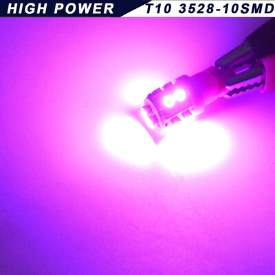

20X PinkPurple T10 Wedge 10SMD LED Interior Light Bulb W5W 2825 158 168 192 194