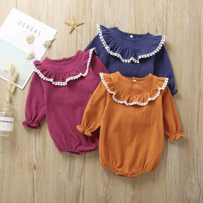 

Newborn Infant Baby Girls Outfit Clothes Romper Tops Jumpsuit Bodysuit Playsuit