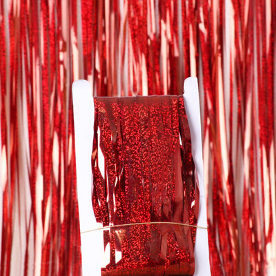 

3  Glitter Foil Fringe Tinsel Shimmer Curtain Door Wedding Birthday Party Baby Shower Decor Christmas Party Backdrop