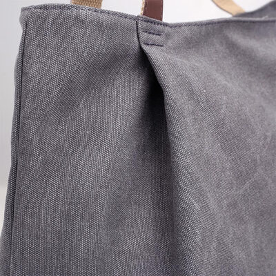 

Women Canvas Handbag Large Capacity Tote Bag Solid Color Messenger Crossbody Shoulder Bag