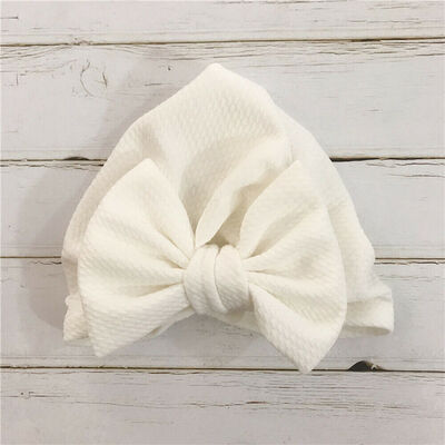 

Newborn Baby Kid Soft Cotton Turban Bunny Ear Hat Head Wrap Knot Headband Cap