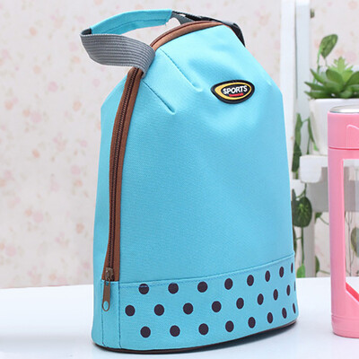 

〖Follure〗Portable Lunch Bag Tote Picnic Insulated Cooler Zipper Organizer Lunch Box