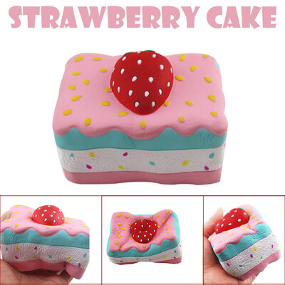 

Gotoamei Strawberry Cake Stress Reliever Scented Super Slow Rising Squeeze Toy