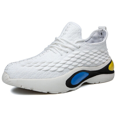 

2019 Hot Sale Brand Designer Flyknit Men Sneakers Fashion Breathable Air Cushion Sneakers Men Casual Shoes Zapatos De Hombre
