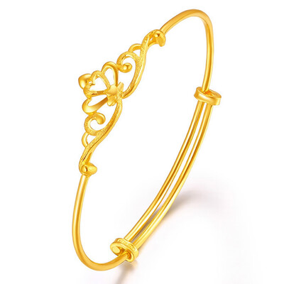 

1Pcs Fashion Copper Bracelet For Women Man Cartoon Gold Color Lovers Engagement Jewelry
