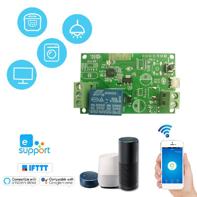 

eWeLink DC5V USB5V Wifi Switch Wireless Relay Module Smart Home Automation Modules Phone APP Remote Control Timer Switch Compati