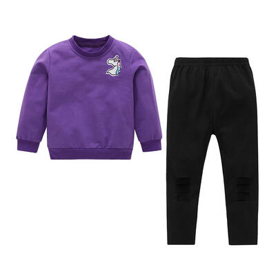 

Autumn Children Clothing Set 2pcs Girls Long Sleeve Sweatshirt Casual Pants