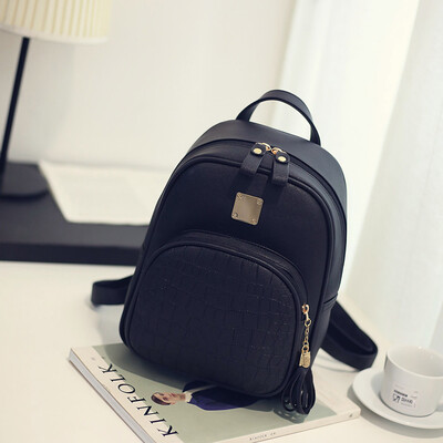 

Travel Shoulder Bag Fashion Pu Leather School Backpack Travel Shoulder Bag Students Casual Rucksack