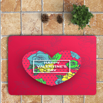

Gobestart Romantic Valentines Day Area Rug Mat For Living Dining Dorm Room Bedroom Home