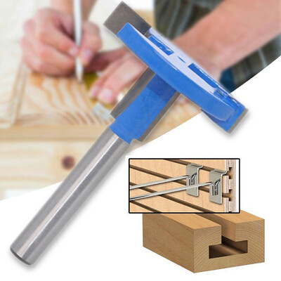 

Siaonvr 14Inch Shank T Slot Router Bit T-Track Woodwork Milling Cutter Carbide Alloy