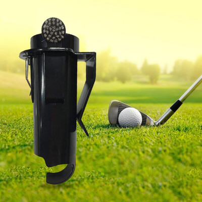 

New Outdoor Golf Ball Tee Holder Golf Pro Clip Caddy Brush Tool Portable Storage Box Golf Holder