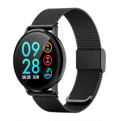 

Fitness Tracker Smart Sport Bracelet Activity Tracker With Color Touch Screen Fine Steel Band Heart Rate Sleep Monitor