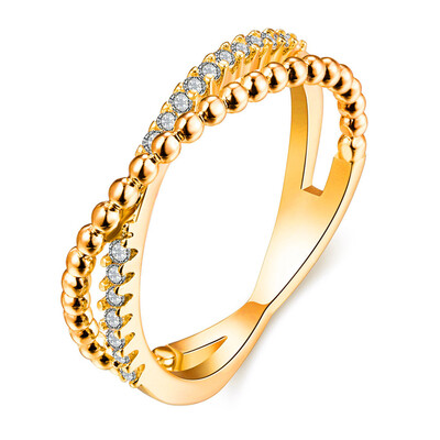 

Cross Finger Ring For Lady Princess Women Ring Paved Zircon Luxury Wedding Engagement Ring