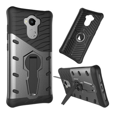 

Case for Redmi 4 4 Prime 4 Pro Shockproof with Stand 360 Rotation Back Cover Contrast Color Hard PC