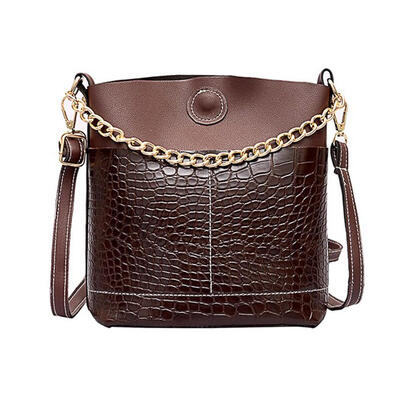

Alligator Pattern Chain Shoulder Handbags Women Casual Crossbody Bucket Bag