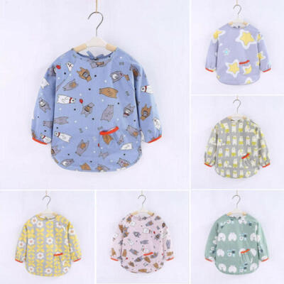 

Kids Apron Drawing Painting Waterproof Smock School Craft Art Baby Feeding Bib