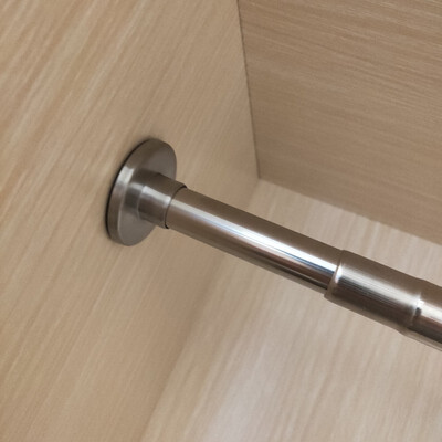 

MEIJURAN Stainless steel retractable shower curtain rod clothes rail 15123