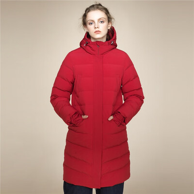 

Giordano Womens Down Mid-length Washable Hooded Jacket Womens Down Jacket 05377669 24 Logo Red  17088A