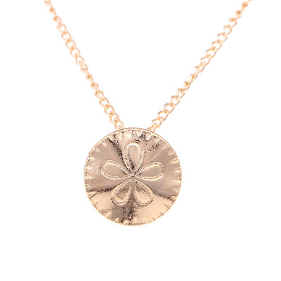 

Hot Sale Fashion Jewelry One In A Million Sand Dollar Gold-color Necklace Pendant Women