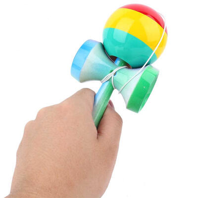 

Greensen Japanese Traditional Toy Wooden Painted Ball Kendama Kids Sports Game