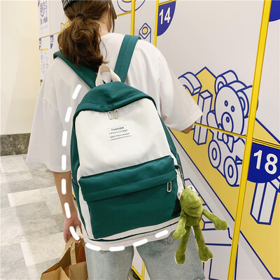 

INS schoolbag for girls in Korean version of senior high school students Simple Baitasen junior high school students young&fr