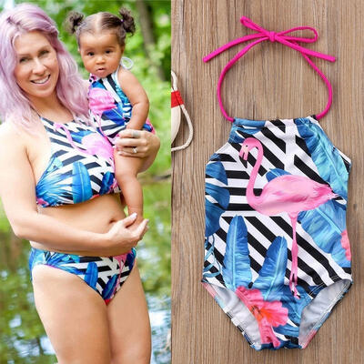 

Kid Baby Girl Flamingo Swimwear Swimsuit Bikini Swimming Suit Beachwear