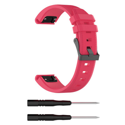 

〖Follure〗for Garmin Fenix 5 Plus Band Easy Fit 22mm Width Soft Silicone Watch Strap AG