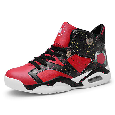 

High-top basketball shoes mens thick-soled casual shoes jogging sports shoes