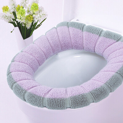 

〖Follure〗Bathroom Toilet Seat Closestool Washable Soft Warmer Mat Cover Pad Cushion