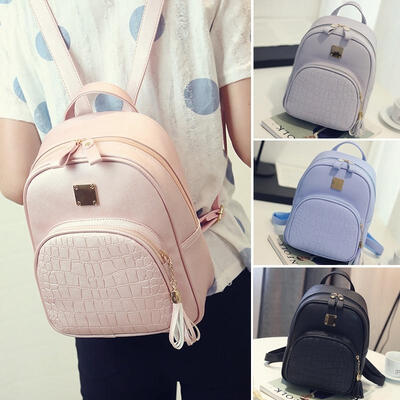 

Fashion Women&39s Girls Leather Travel Shoulder Backpack School Rucksack bags