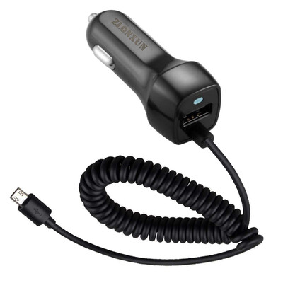 

Car Charger with Cable for Samsung Galaxy S6S4S7Note 4Note 5LGHTC