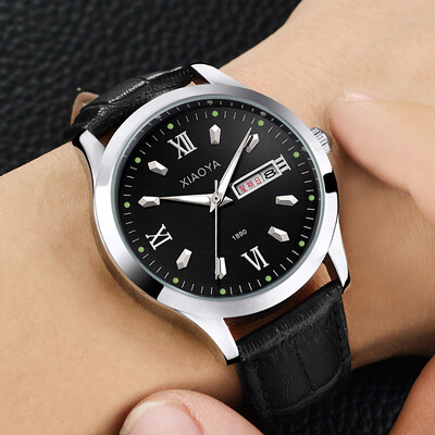 

Korean fashion watch mens simple casual atmosphere quartz watch trend luminous belt mens watch non-mechanical watch