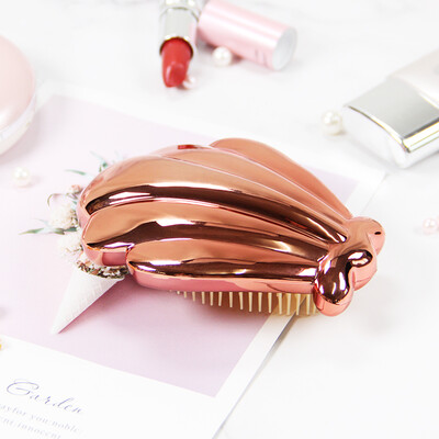 

Youjia UPLUS portable mini shell models Shun hair comb rose gold hair comb wet&dry comb comb shape hair comb unisex