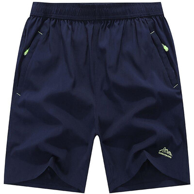 

Men Running Fitness Sports Quick Dry Pants Pure Color Loose Breathable Shorts with Pockets