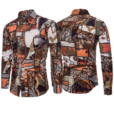 

Fashion Mens Summer Casual Dress Shirt Mens Floral Short Sleeve Shirts Tops