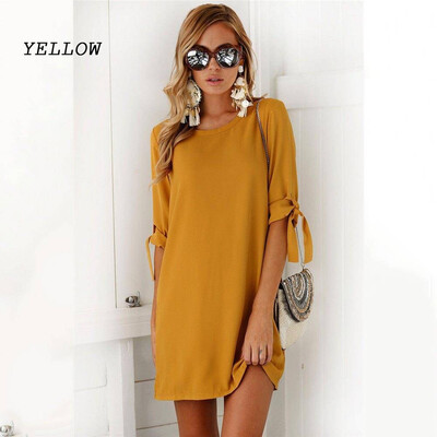 

Womens Plus Size Long T-shirt Ladies Casual Party Mini Dress Blouse Tops