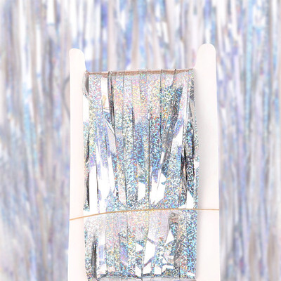 

FUNNYBUNNY Multi-standard Point Laser Rain Curtain Birthday Party Background Wall Decoration Party Decoration Rain Silk Curtain