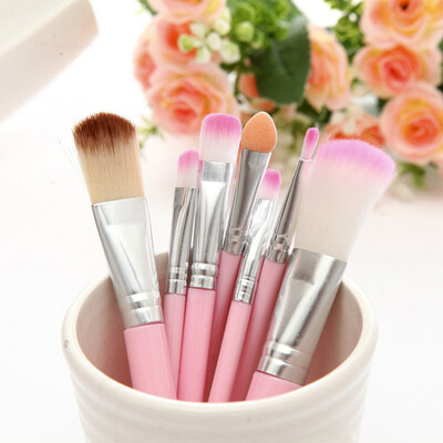 

〖Follure〗7 Pcs Black Pink Diamond Handle Eye Brush Makeup Brush Makeup Brush Set