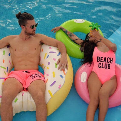 

Couple Men&39s Beach Short Women&39s Beach Swimsuit Swimwear Bathing Monokini Bikini