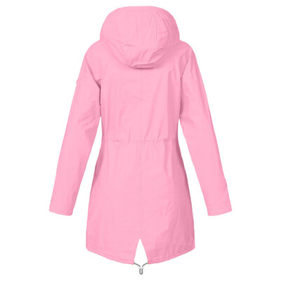 

Toponeto Woemns Solid Rain Jacket Outdoor Jackets Waterproof Hooded Raincoat Windproof