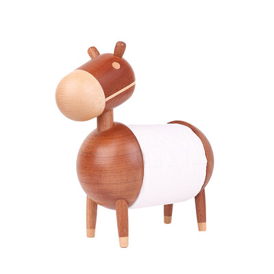 

〖Follure〗Creative Home Solid Wood Kitchen Paper Towel Holder Toilet Paper Roll Holder