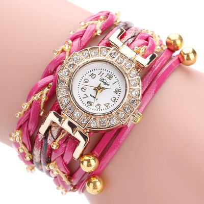 

Womens watches ethnic style pure hand-woven bracelets watch bells retro circle womens fashion watch