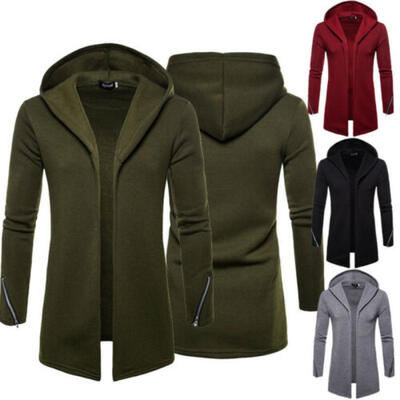 

Long Overcoat Coat Jacket Trench Winter Warm Mens British Casual Wool Outwear