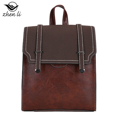 

Popular backpack womens new PU Academy windmill stitching ladies bag factory
