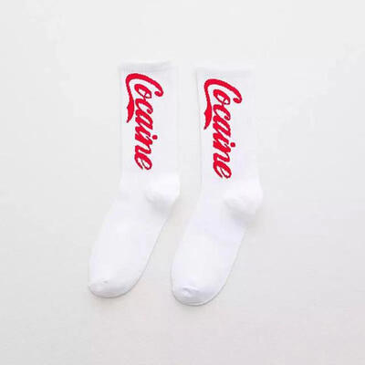

Unisex Fashion Cotton Novelty Hip-Hop Crew Socks Casual Letter Print Pattern Funny Socks For Men Women