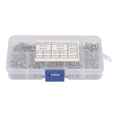 

Greensen 240 Pcs M3 Round Head Self-tapping Screws Stainless Steel Screws for Multiple Uses