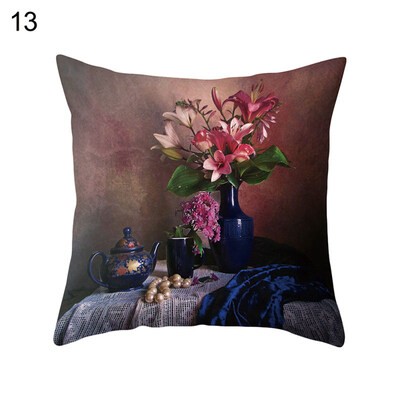

Super Soft Flowers in Vase Cushion Cover Home Office Decorative Pillow Case